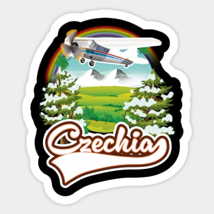 Czechia travel logo Sticker